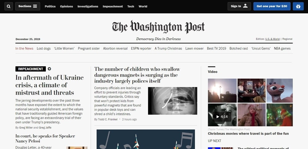 Washington Post's List-based Articles