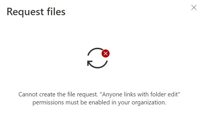 Cannot create file request OneDrive