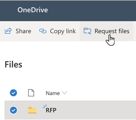 Create file request in OneDrive