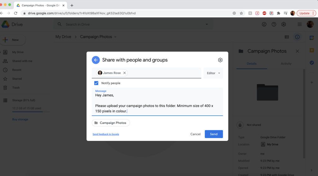 Sharing Google Docs and Files in Google Drive - How To – Support @Blake  (Information Support Support Services)