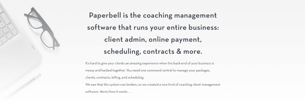 Paperbell coaching software