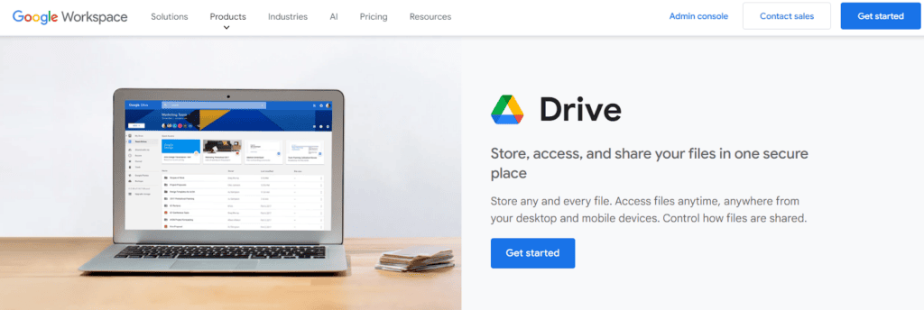 Google Drive secure file transfer solution