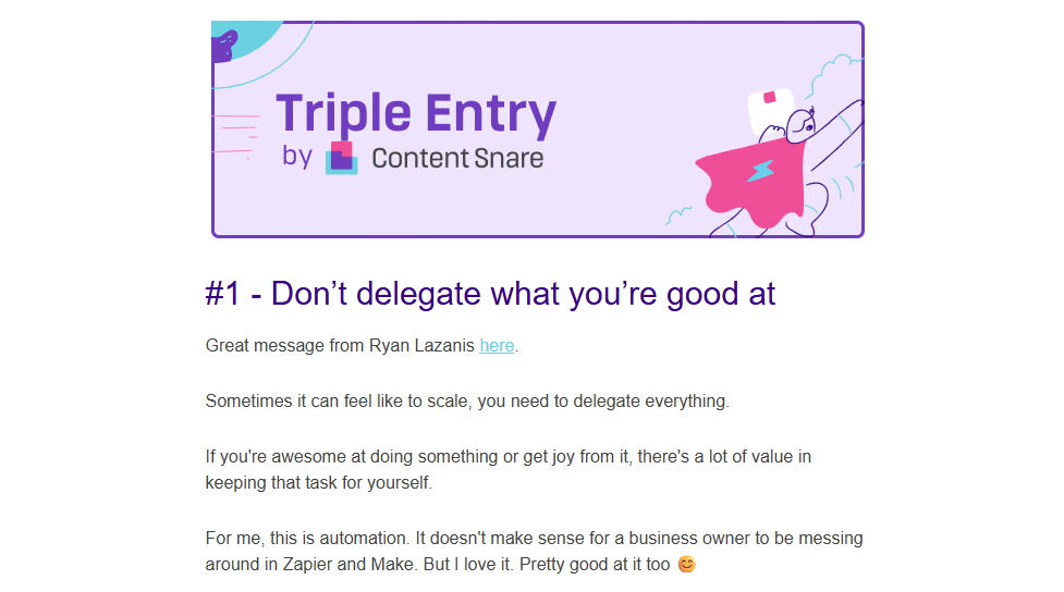 Content Snare: Accounting newsletters for clients