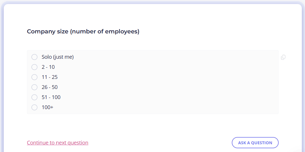 Prospective client questionnaire Content Snare
